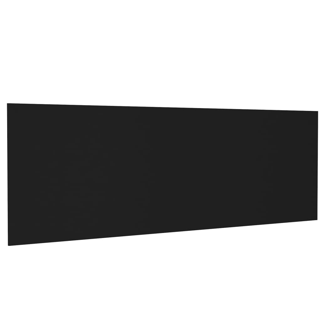 vidaXL Nástěnné čelo postele černé 240 x 1,5 x 80 cm kompozitní dřevo