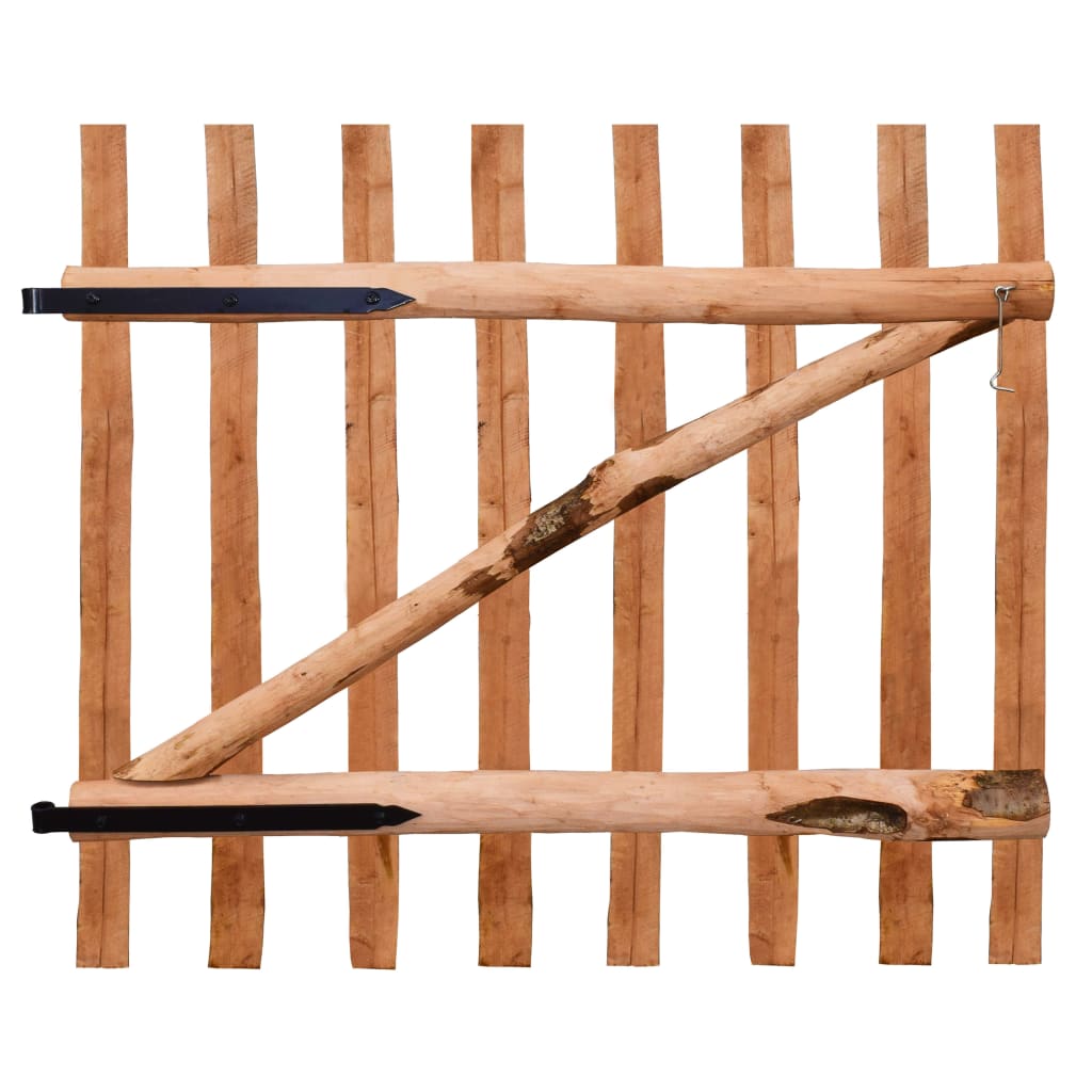 vidaXL Zahradní branka impregnované lískové dřevo 100 x 90 cm
