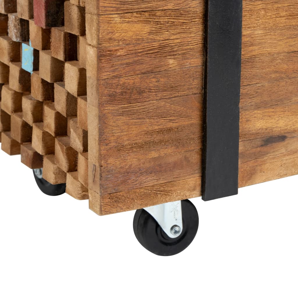 vidaXL TV stolek 110 x 30 x 32,5 cm masivní teakové dřevo