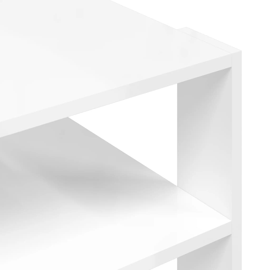 vidaXL Konferenční stolek lesklý bílý 59,5x59,5x40 cm kompozitní dřevo