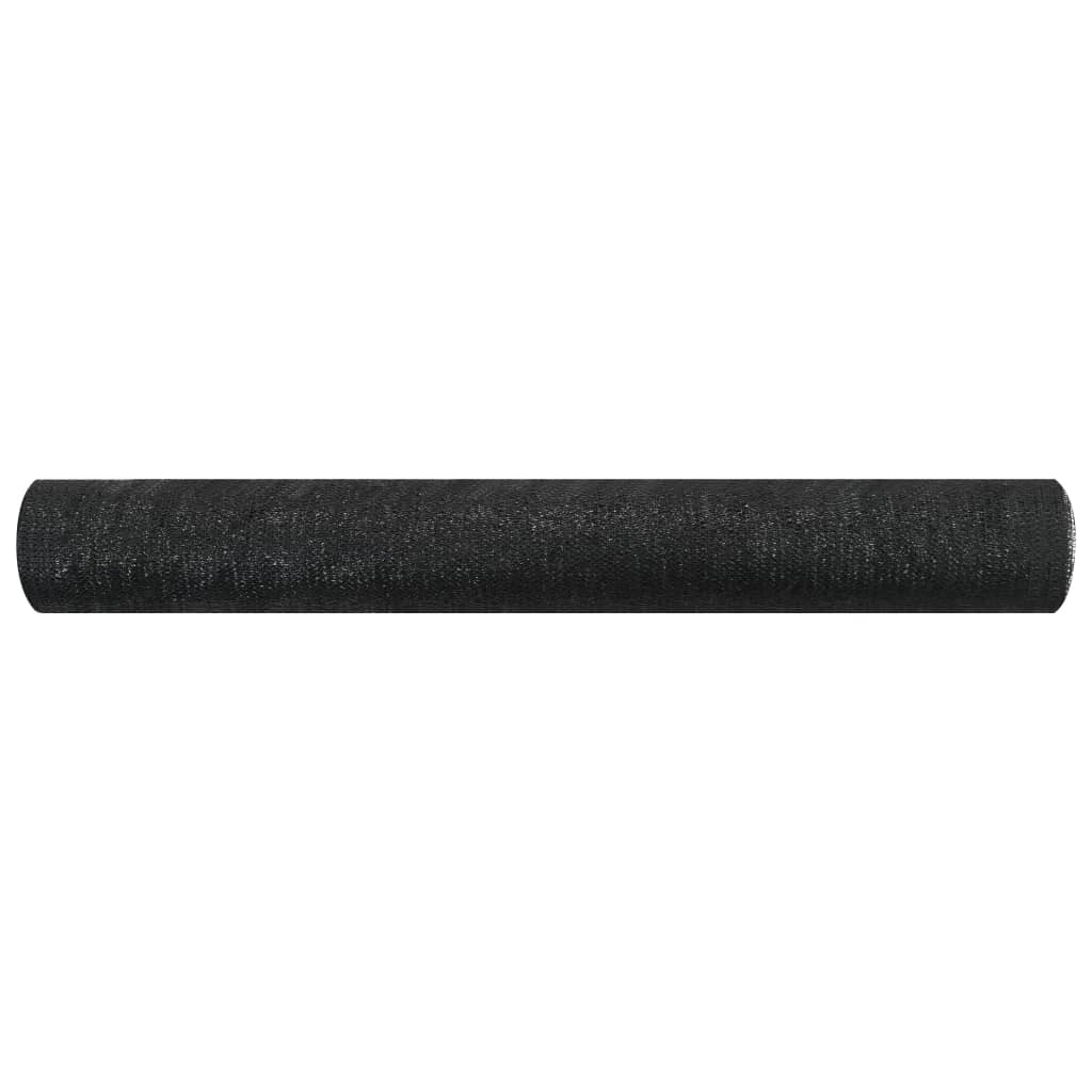 vidaXL Stínící tkanina černá 1 x 25 m HDPE 75 g/m²