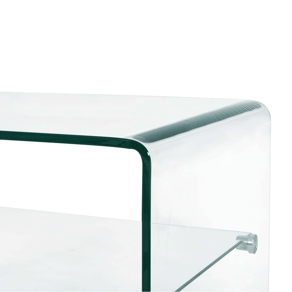 vidaXL Konferenční stolek čirý 50 x 45 x 33 cm tvrzené sklo