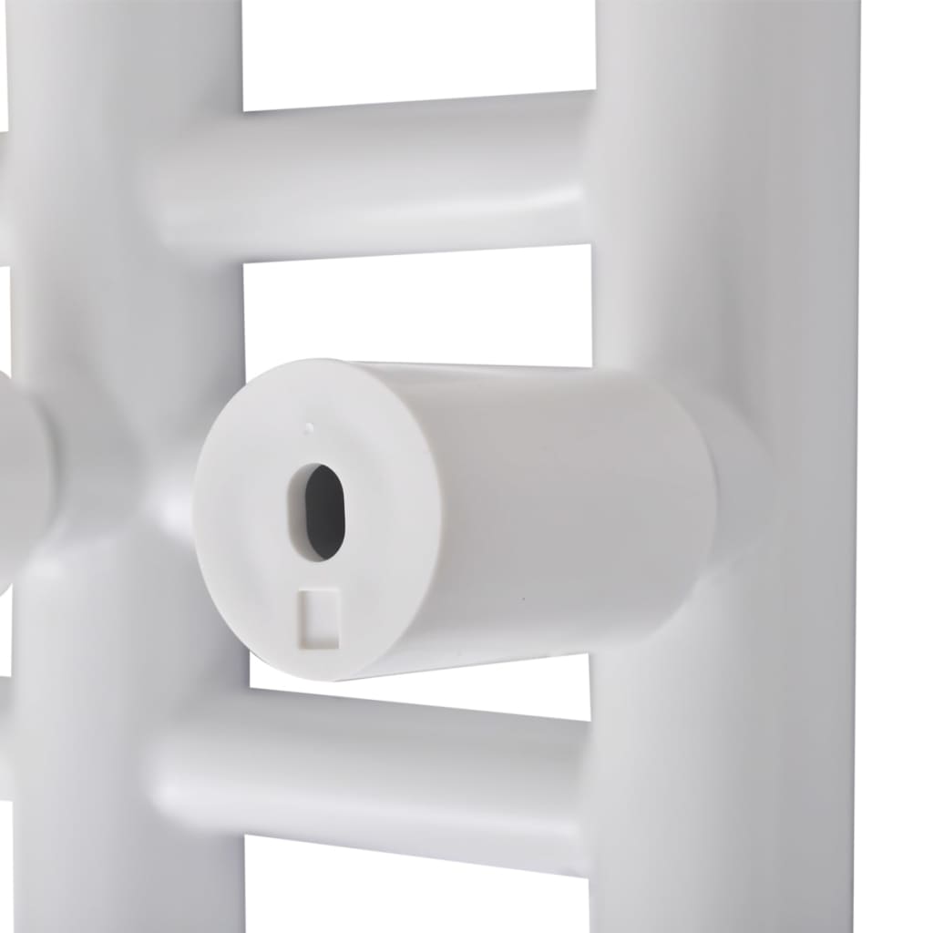 Žebříkový radiátor na ručníky, tvar E, ústřední topení 600 x 1200 mm