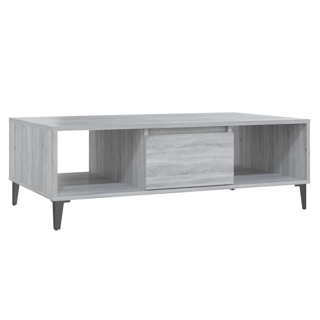vidaXL Konferenční stolek šedý sonoma 103,5 x 60 x 35 cm dřevotříska