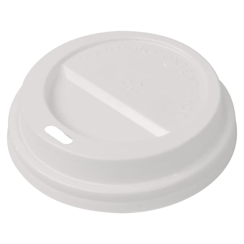 vidaXL Víčka na jednorázové kelímky na kávu 1000 ks 80 mm
