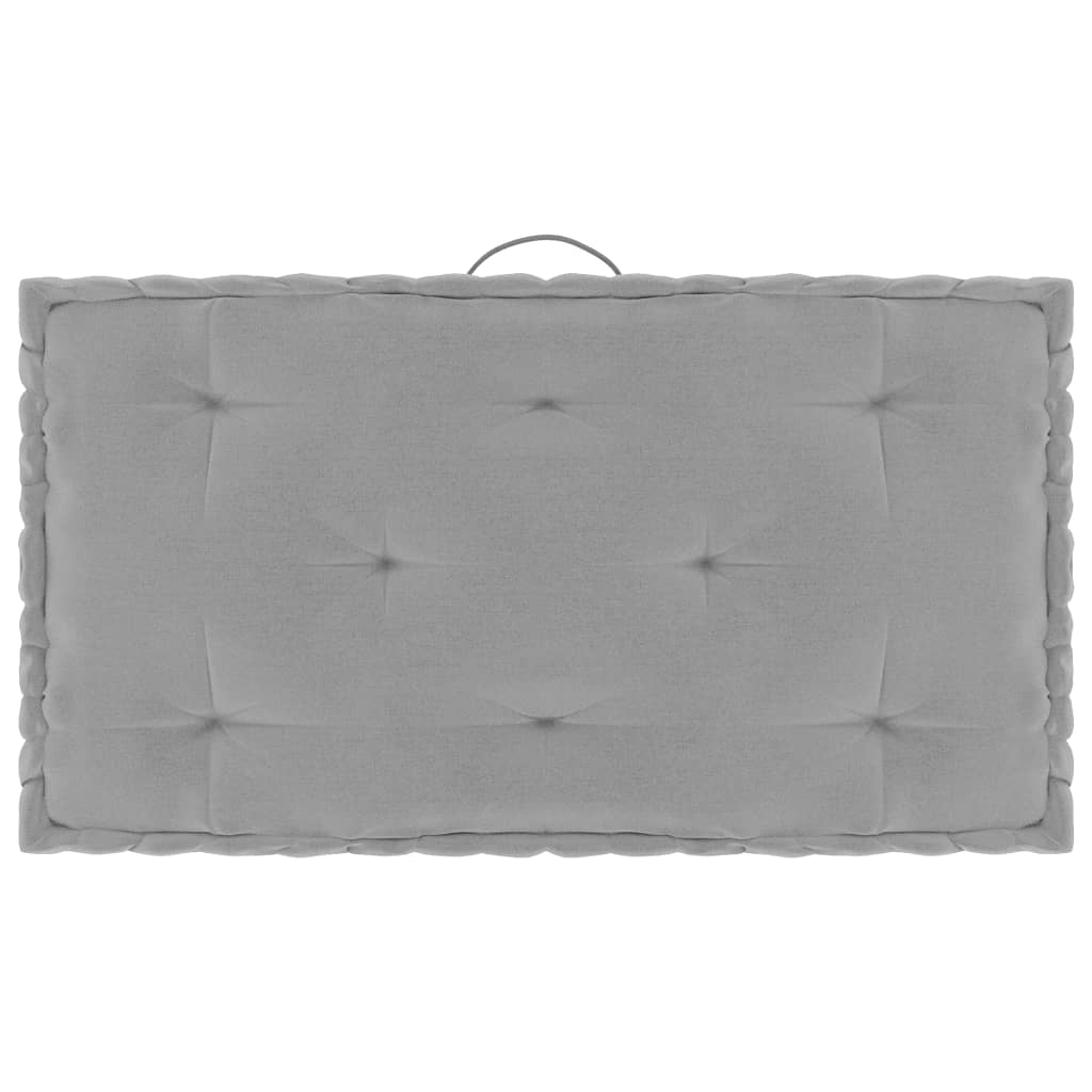 vidaXL Podušky na nábytek z palet 3 ks šedé bavlna