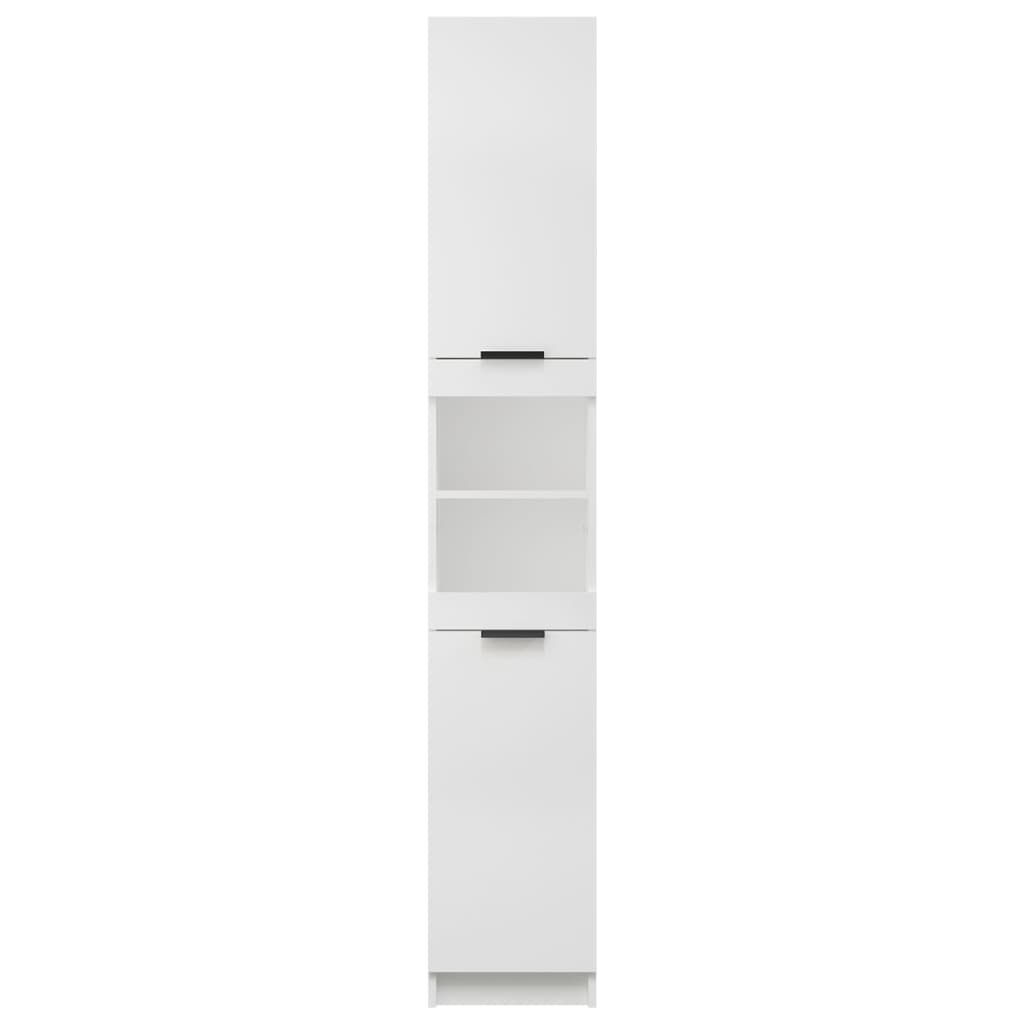 vidaXL Koupelnová skříňka bílá 32 x 34 x 188,5 cm kompozitní dřevo