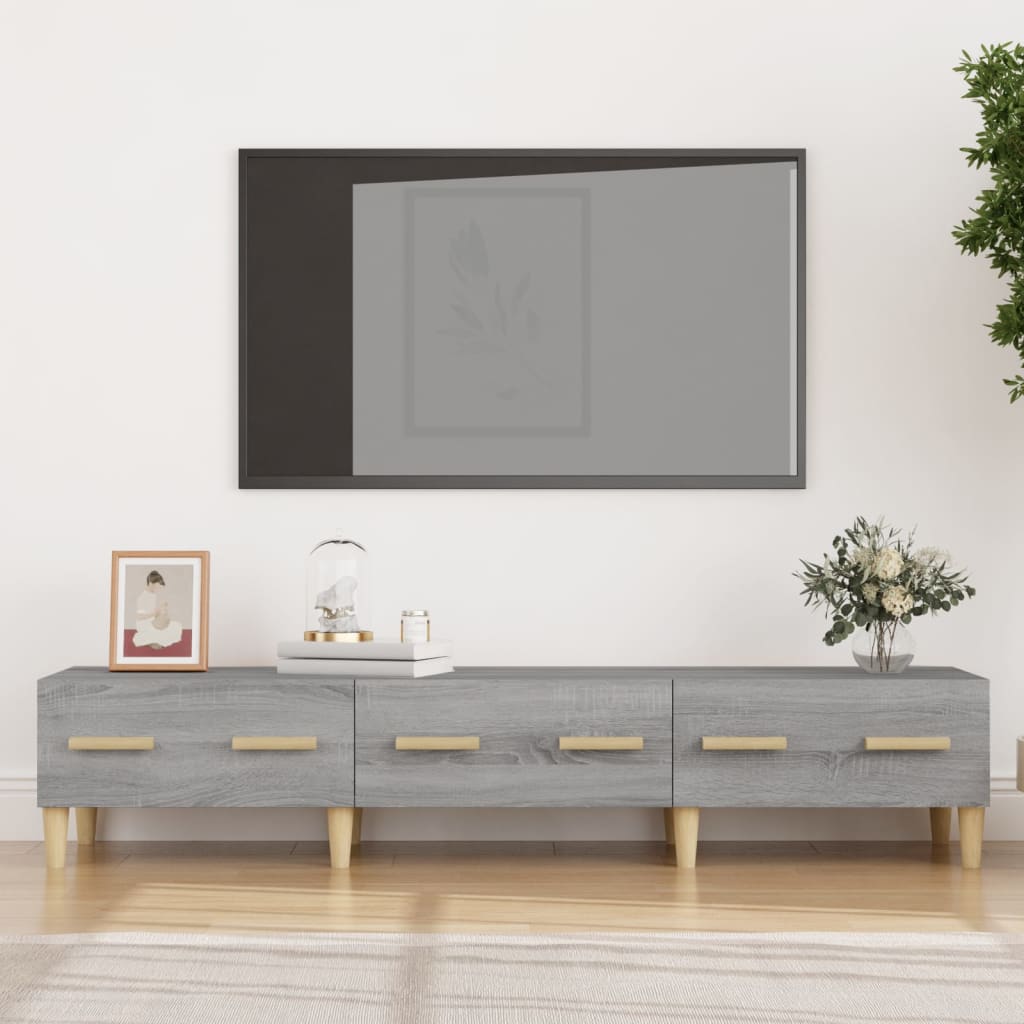 vidaXL TV skříňka šedá sonoma 150 x 34,5 x 30 cm kompozitní dřevo