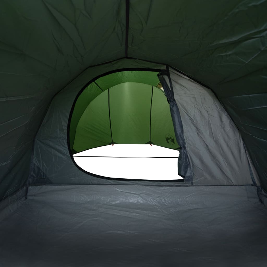 vidaXL Kempingový stan tunel pro 4 osoby zelený nepromokavý