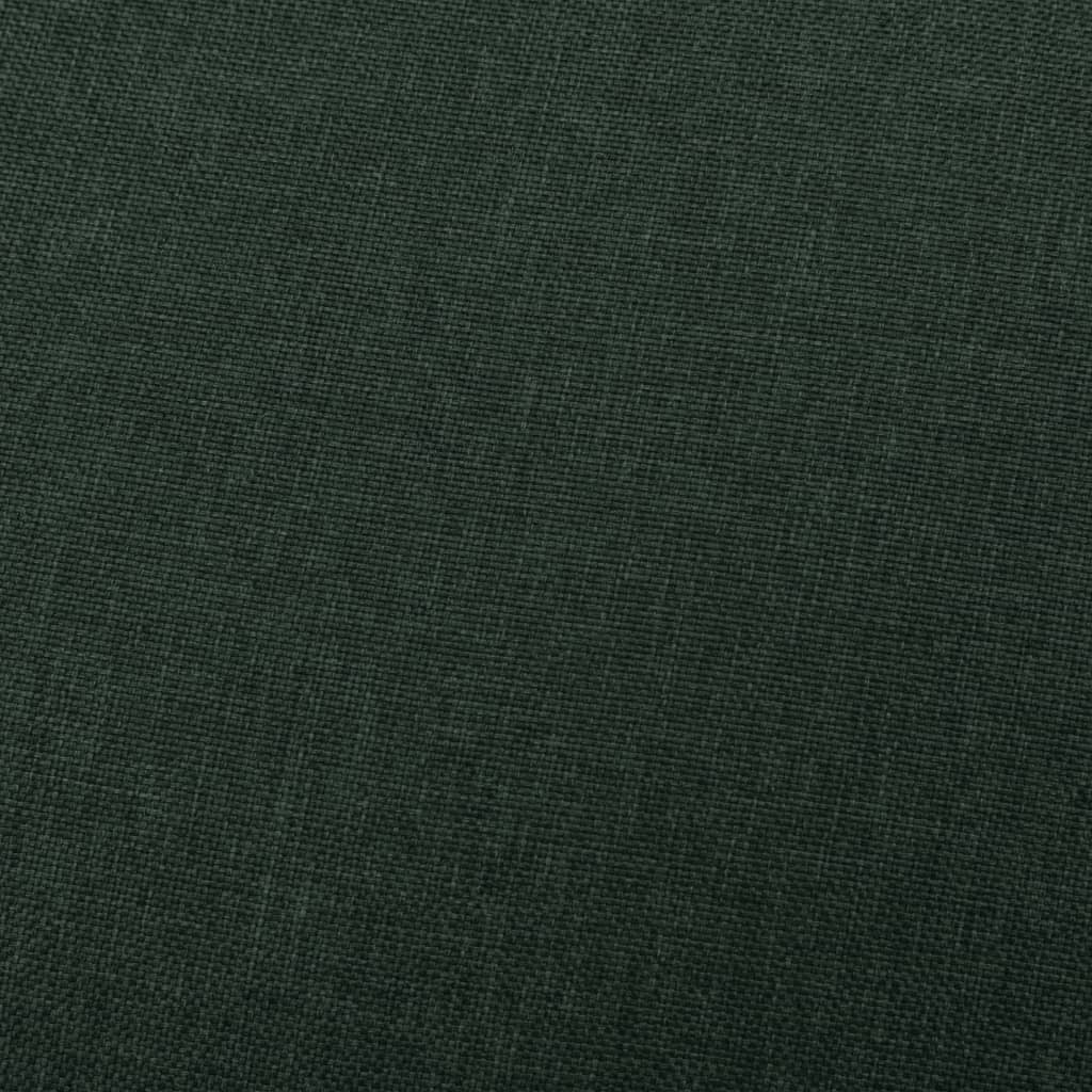 vidaXL Masážní polohovací křeslo tmavě zelené textil