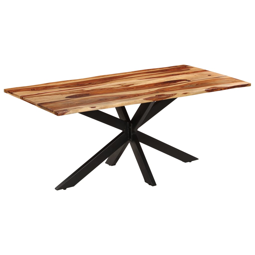 vidaXL Jídelní stůl 180 x 90 x 76 cm masivní sheeshamové dřevo