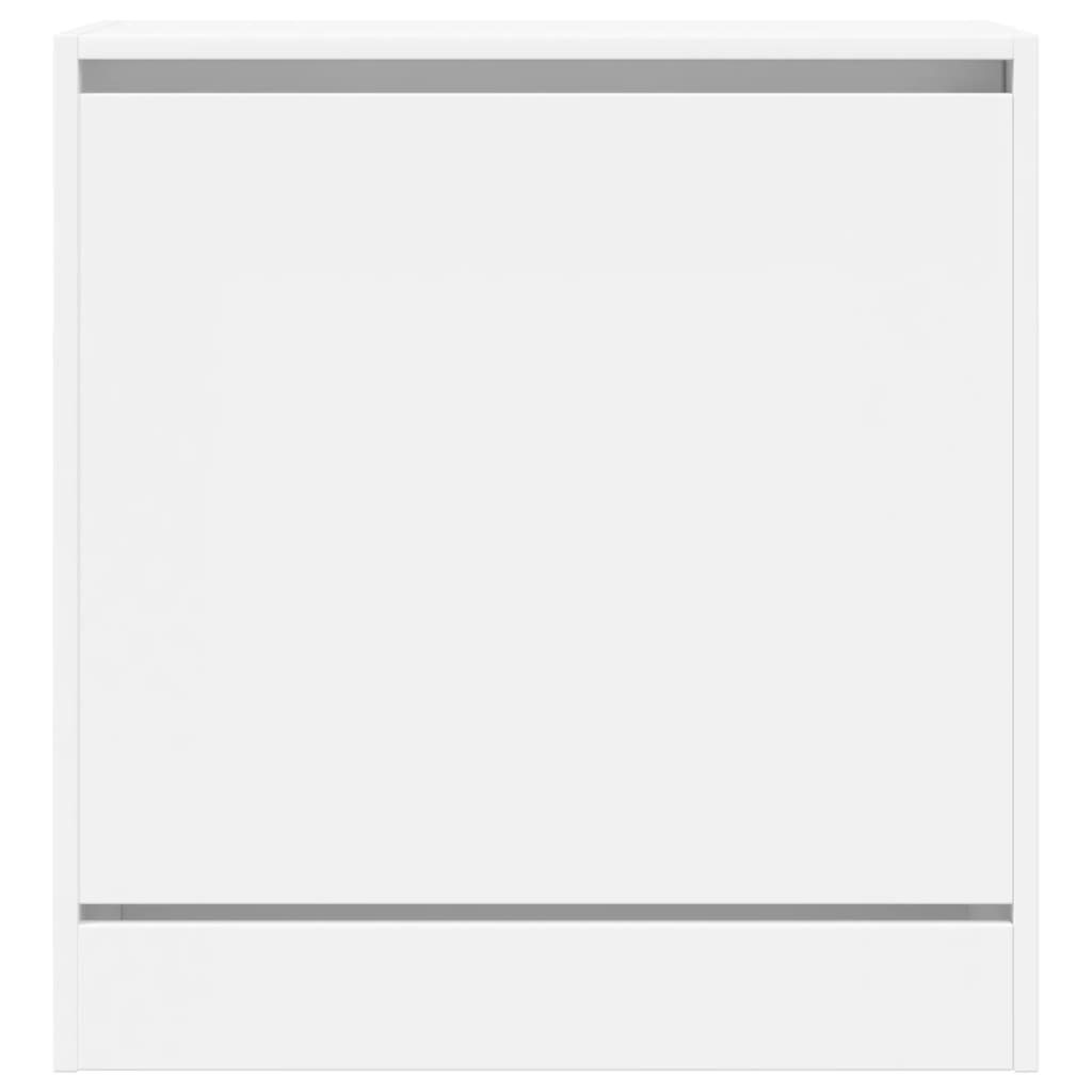 vidaXL Botník bílý 60 x 34 x 63,5 cm kompozitní dřevo