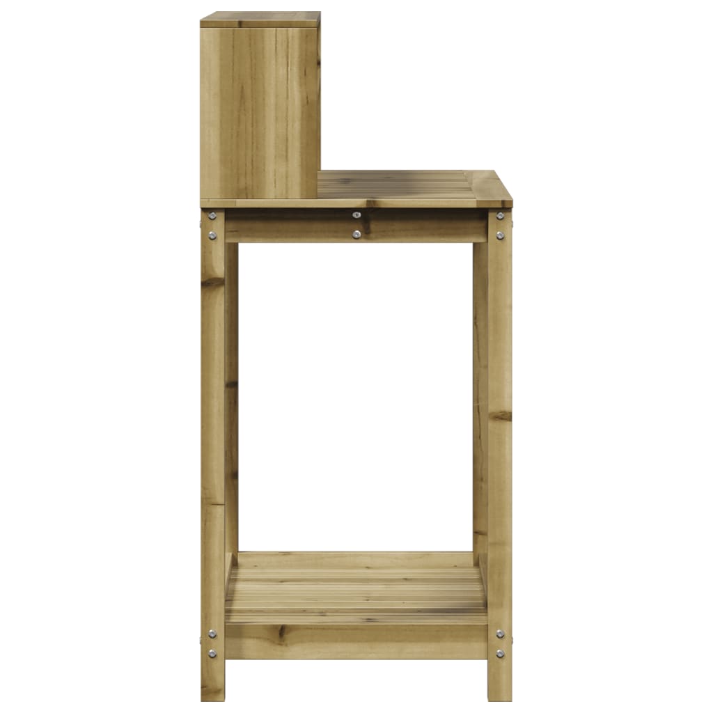 vidaXL Přesazovací stůl s policemi 82,5x50x109,5 cm impregnované dřevo