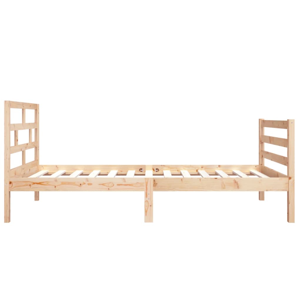 vidaXL Rám postele 75 x 190 cm Small Single masivní dřevo