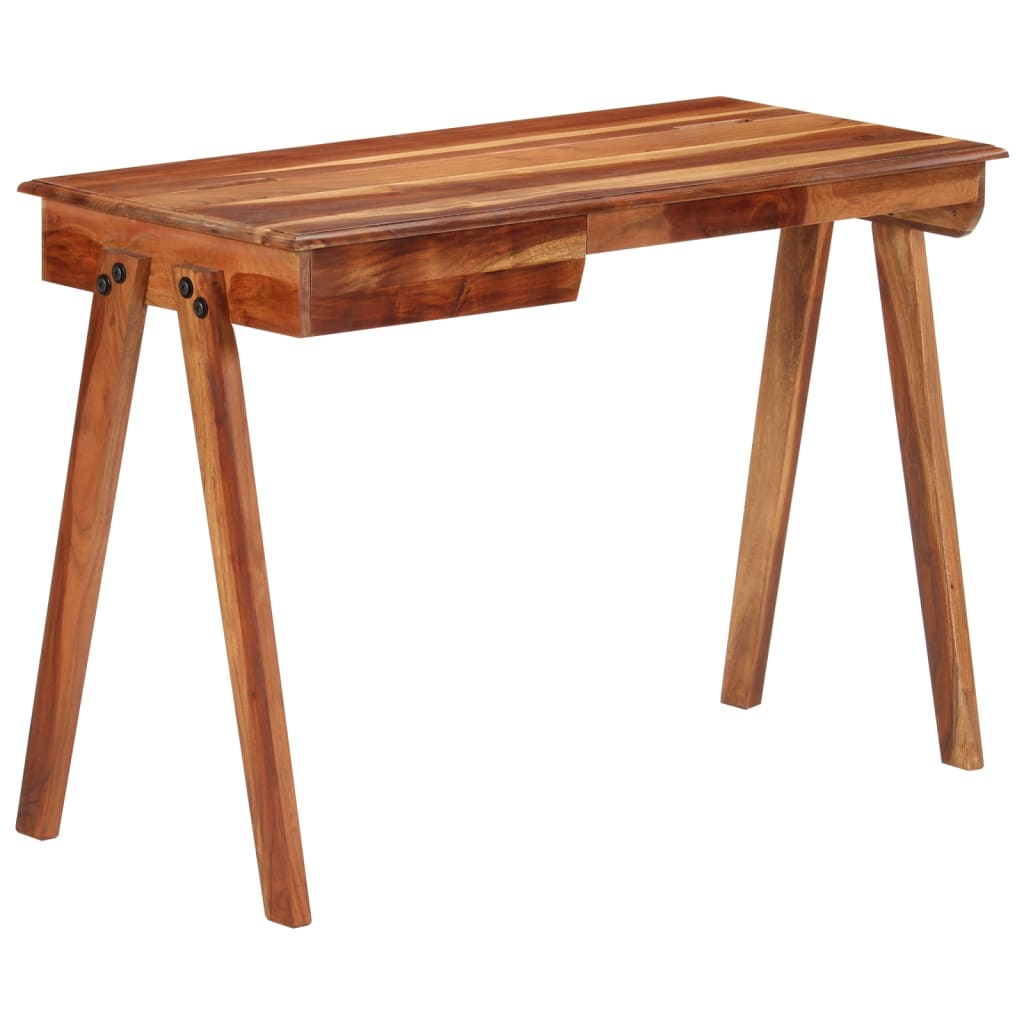 vidaXL Psací stůl se zásuvkami 110 x 50 x 77 cm masivní akáciové dřevo