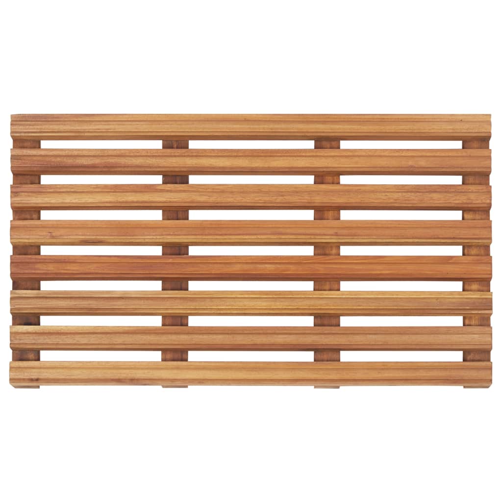 vidaXL Koupelnové předložky 2 ks masivní akáciové dřevo 56 x 37 cm