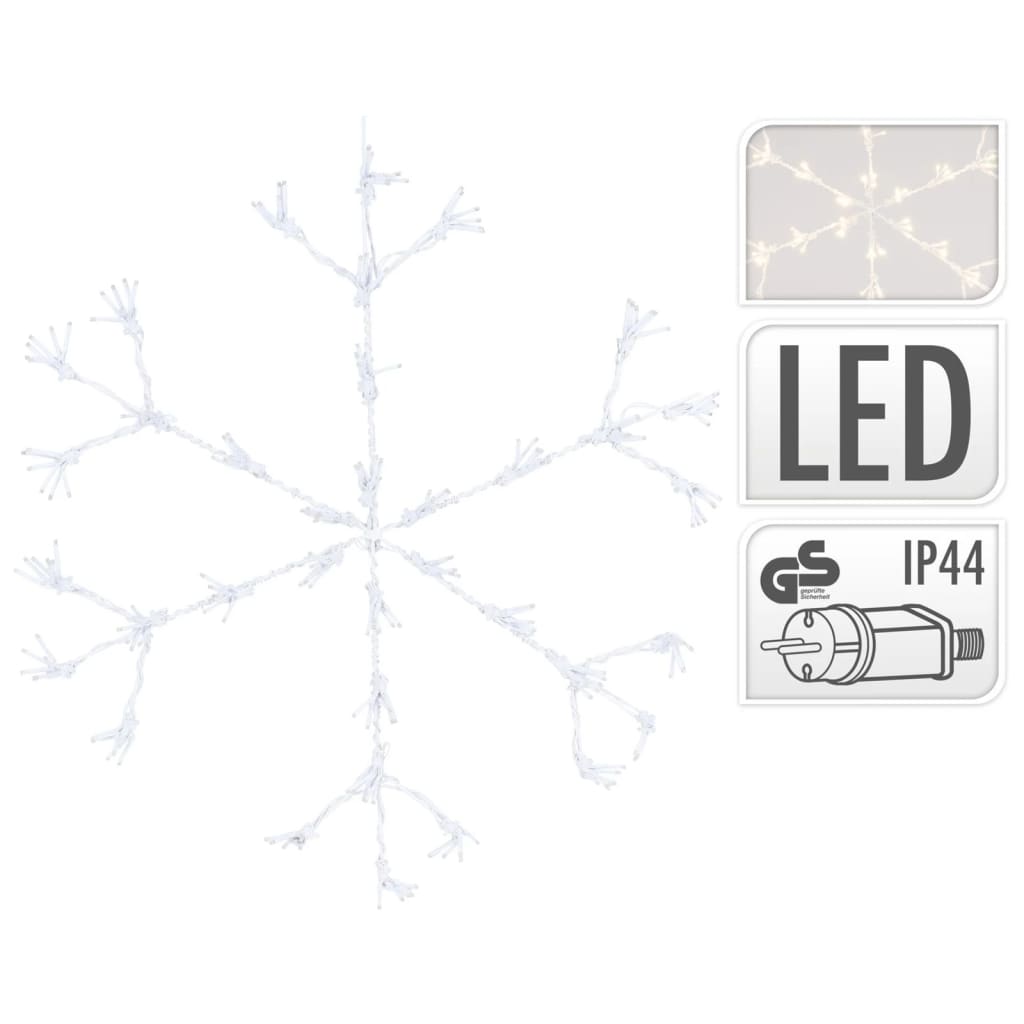 Ambiance Vánoční osvětlení sněhová vločka s 216 LED diodami 60 cm