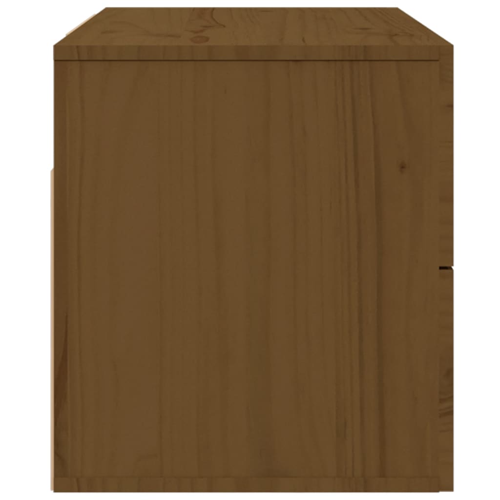 vidaXL Nástěnný noční stolek medově hnědý 50x36x40 cm