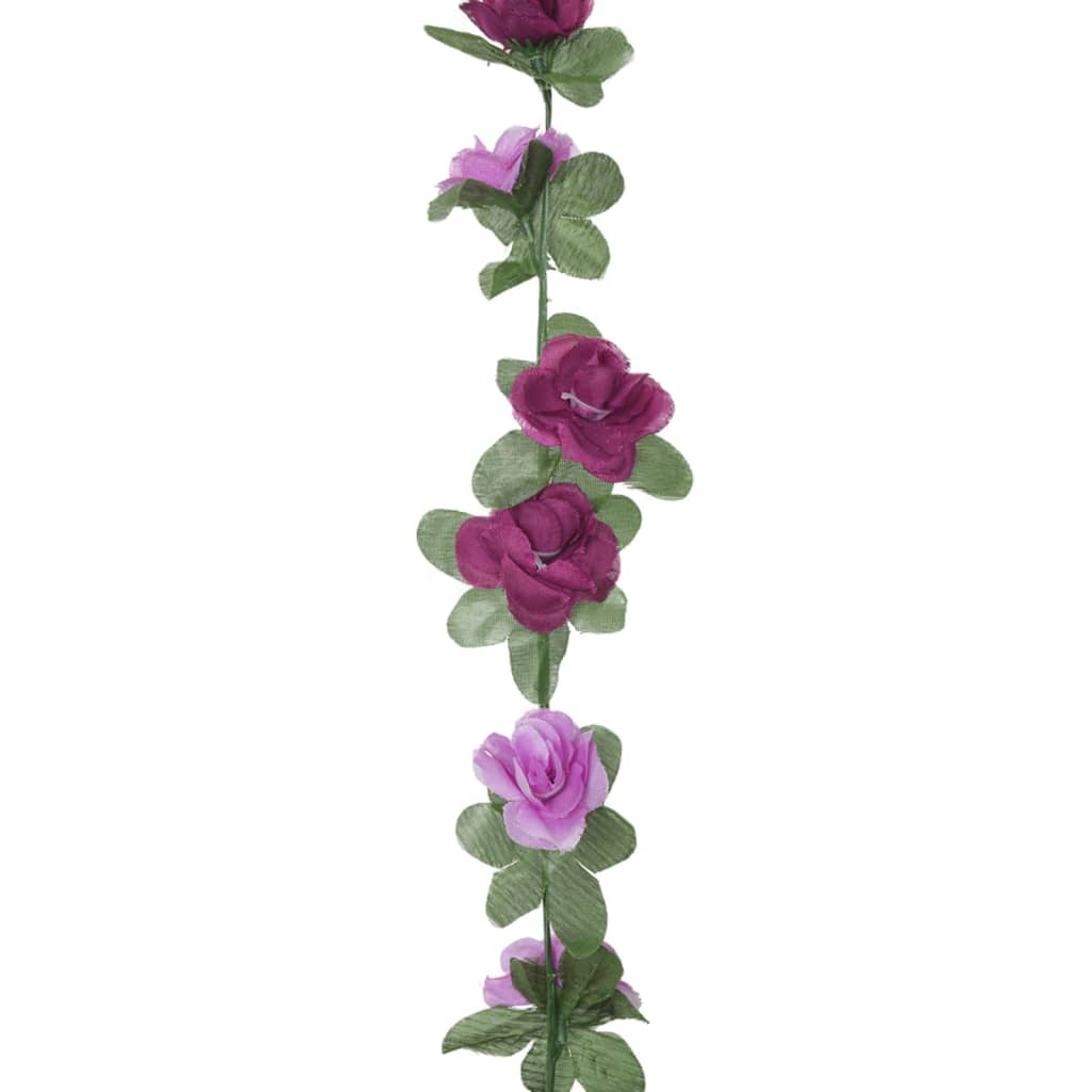 vidaXL Umělá květinová girlanda 6 ks světle fialová 250 cm
