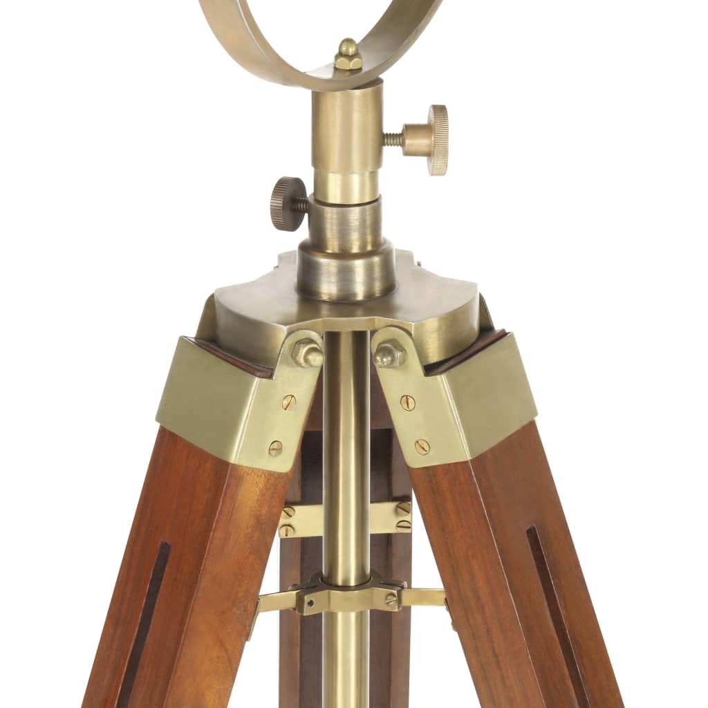 vidaXL Stojací lampa na stativu masivní mangovníkové dřevo 165 cm