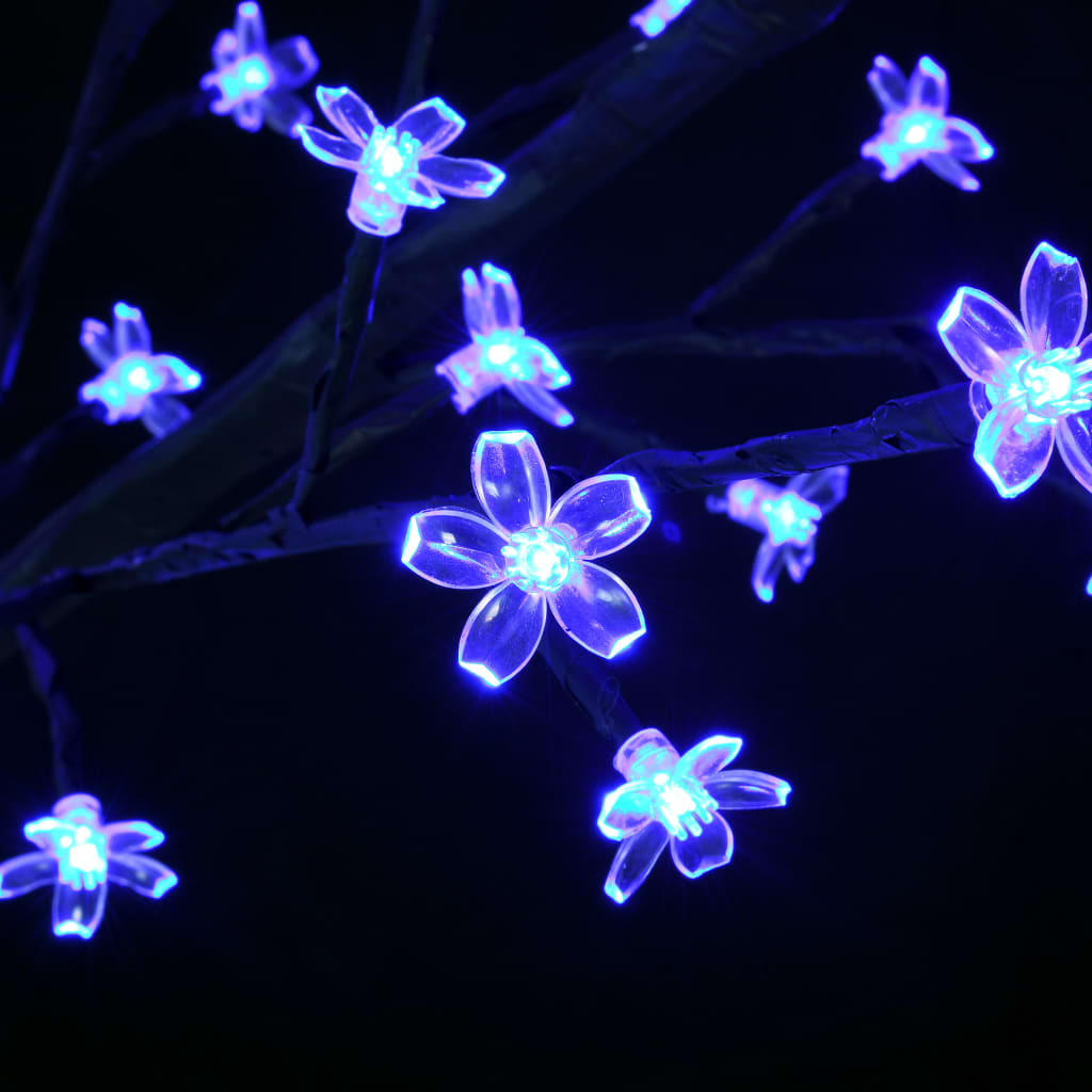 vidaXL Vánoční strom 1 200 LED modré světlo třešňový květ 400 cm