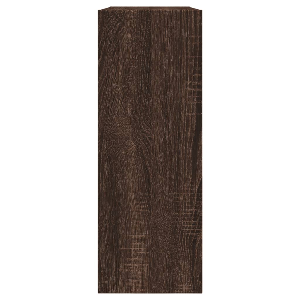vidaXL Botník hnědý dub 80 x 21 x 57 cm kompozitní dřevo