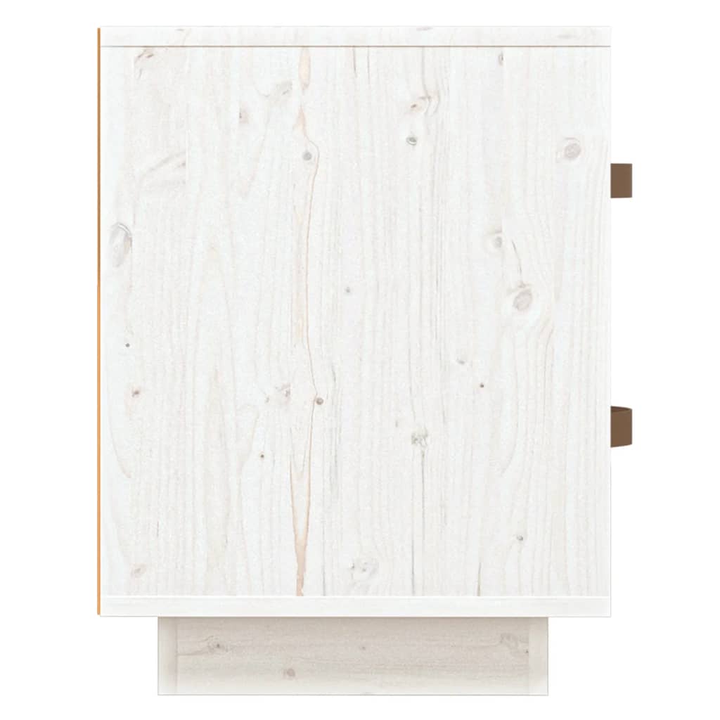 vidaXL Noční stolky 2 ks bílé 40 x 34 x 45 cm masivní borové dřevo