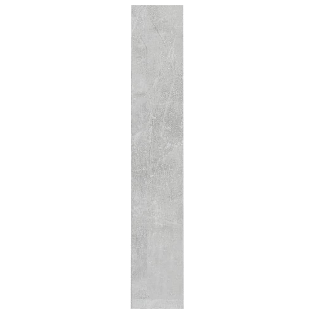 vidaXL Skříňky na CD 2 ks betonově šedé 21 x 16 x 93,5 cm dřevotříska
