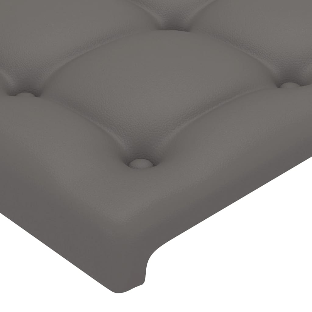 vidaXL Čelo postele 2 ks šedé 90x5x78/88 cm umělá kůže