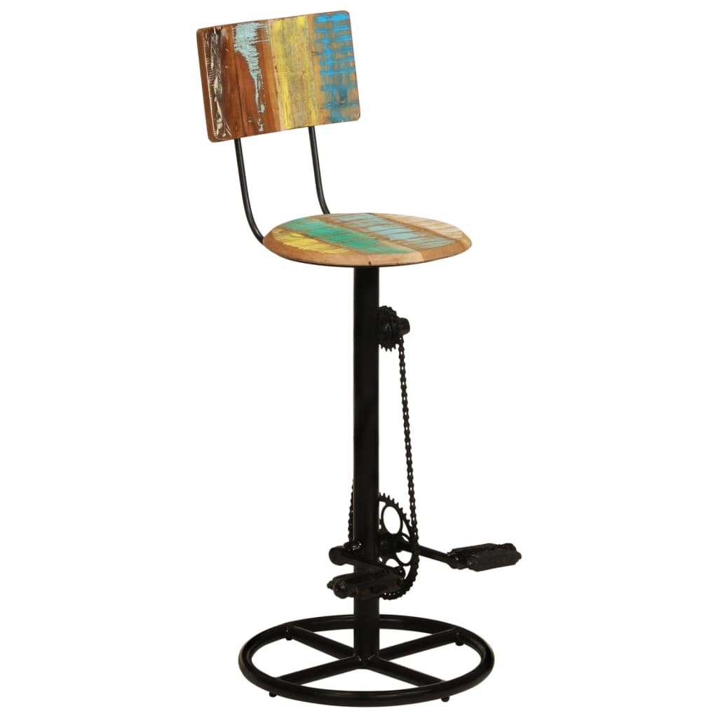 vidaXL Barové stoličky 2 ks masivní recyklované dřevo