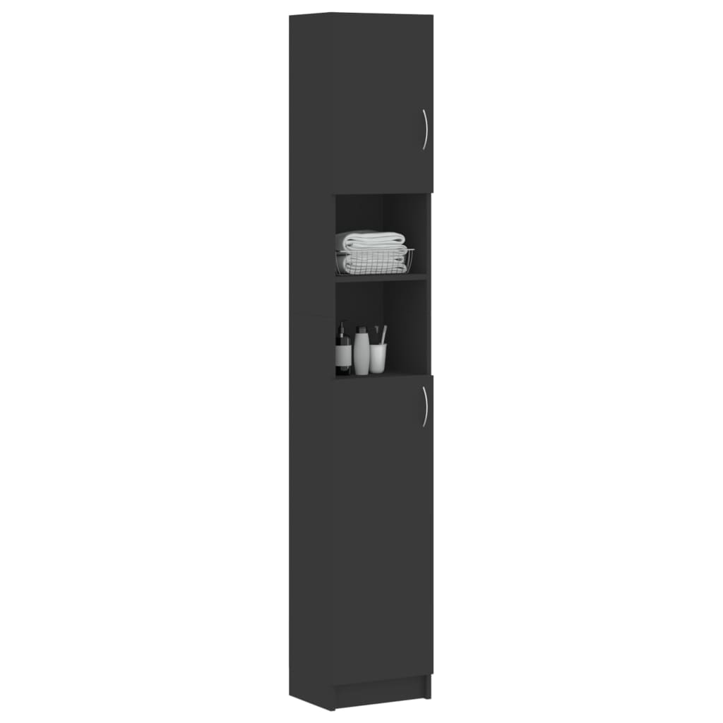 vidaXL Koupelnová skříňka šedá 32 x 25,5 x 190 cm dřevotříska