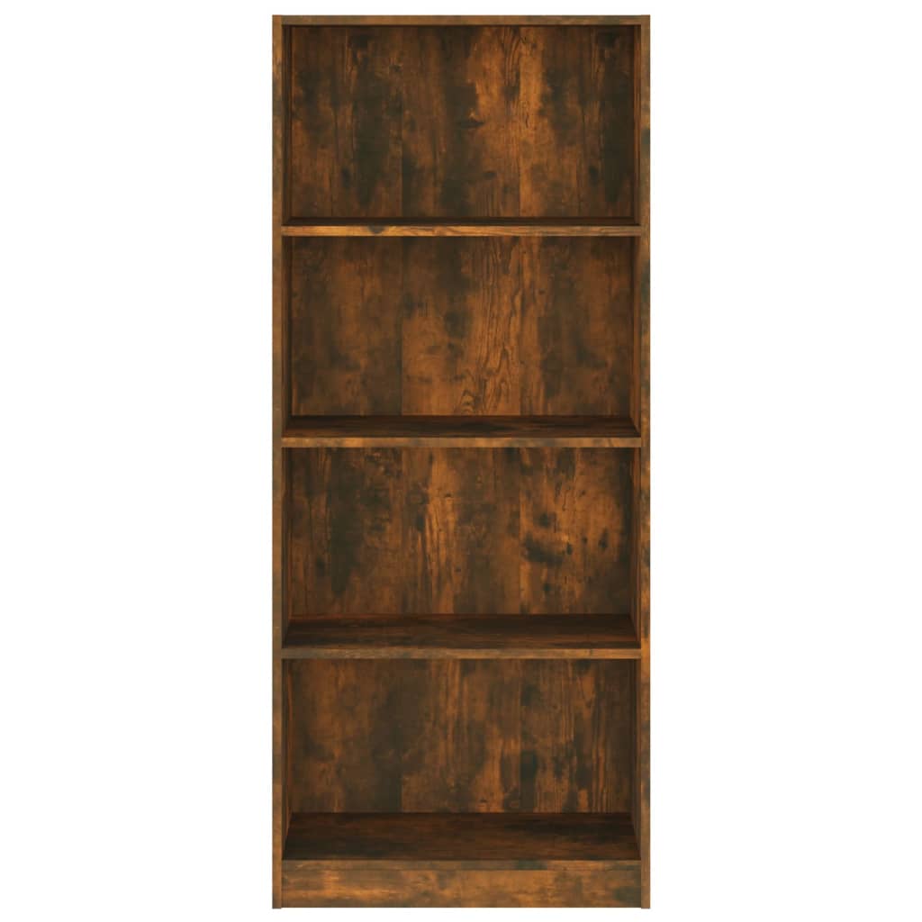 vidaXL 4patrová knihovna kouřový dub 60 x 24 x 142 cm kompozitní dřevo