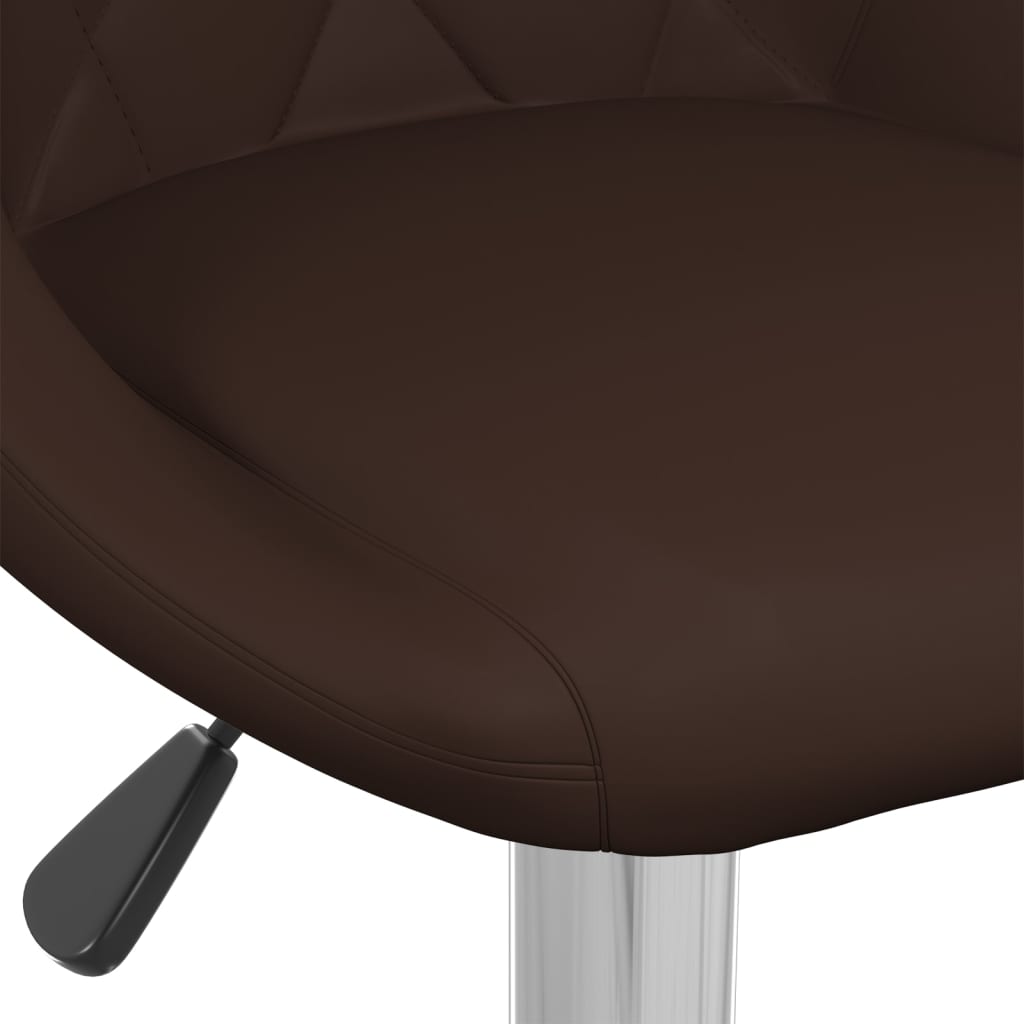 vidaXL Barové stoličky 2 ks hnědé umělá kůže