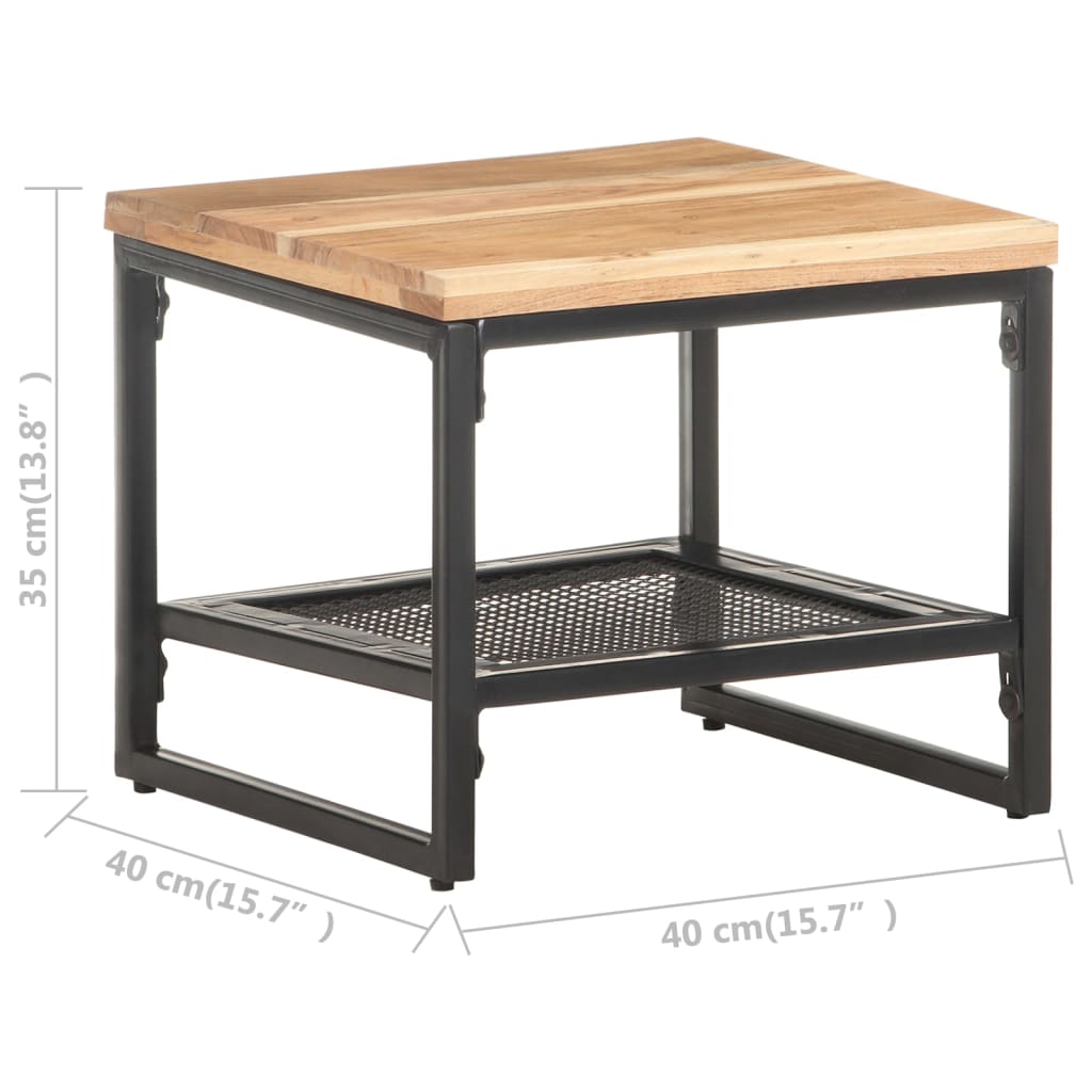 vidaXL Odkládací stolek 40 x 40 x 35 cm masivní akáciové dřevo