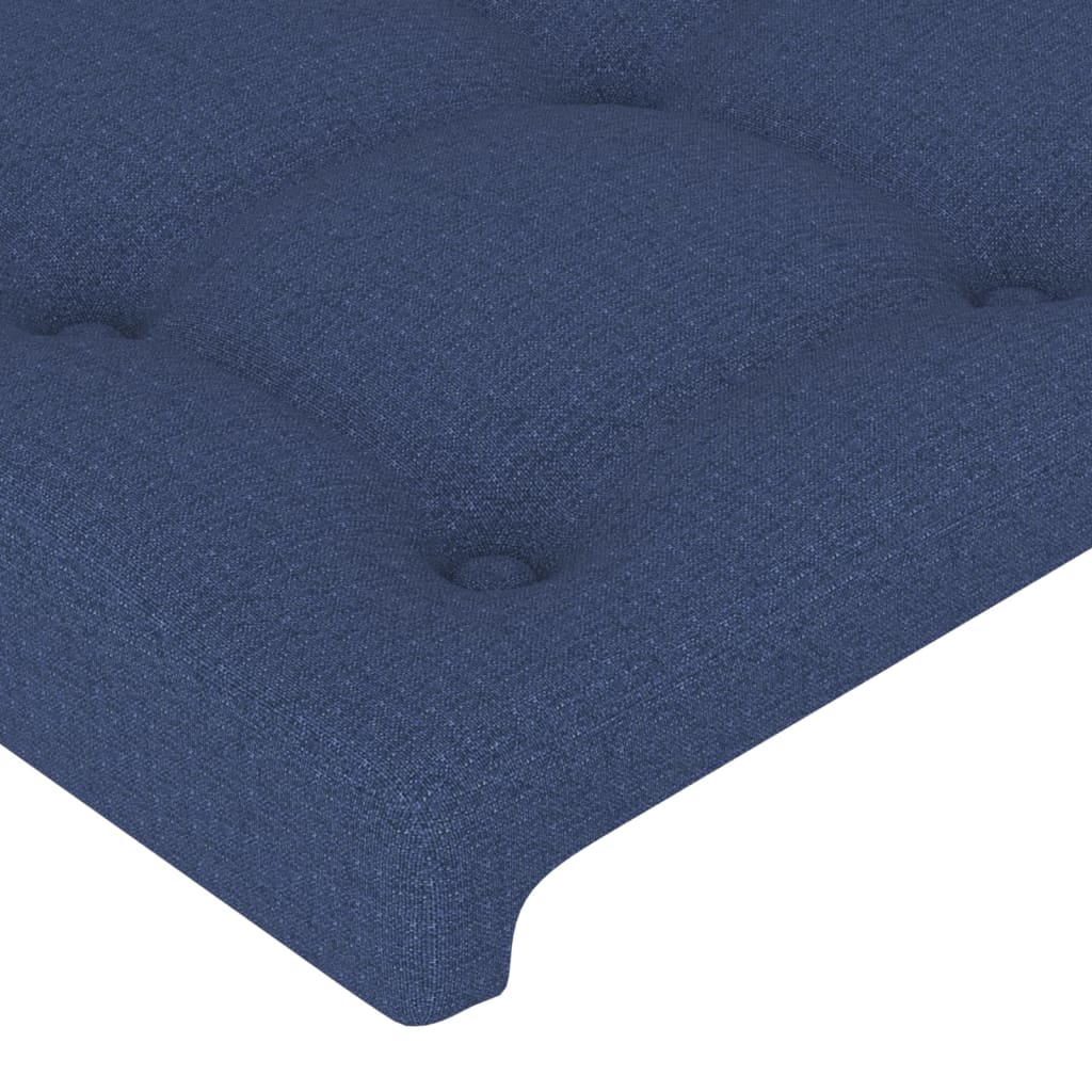 vidaXL Čelo postele typu ušák modré 83x23x78/88 cm textil