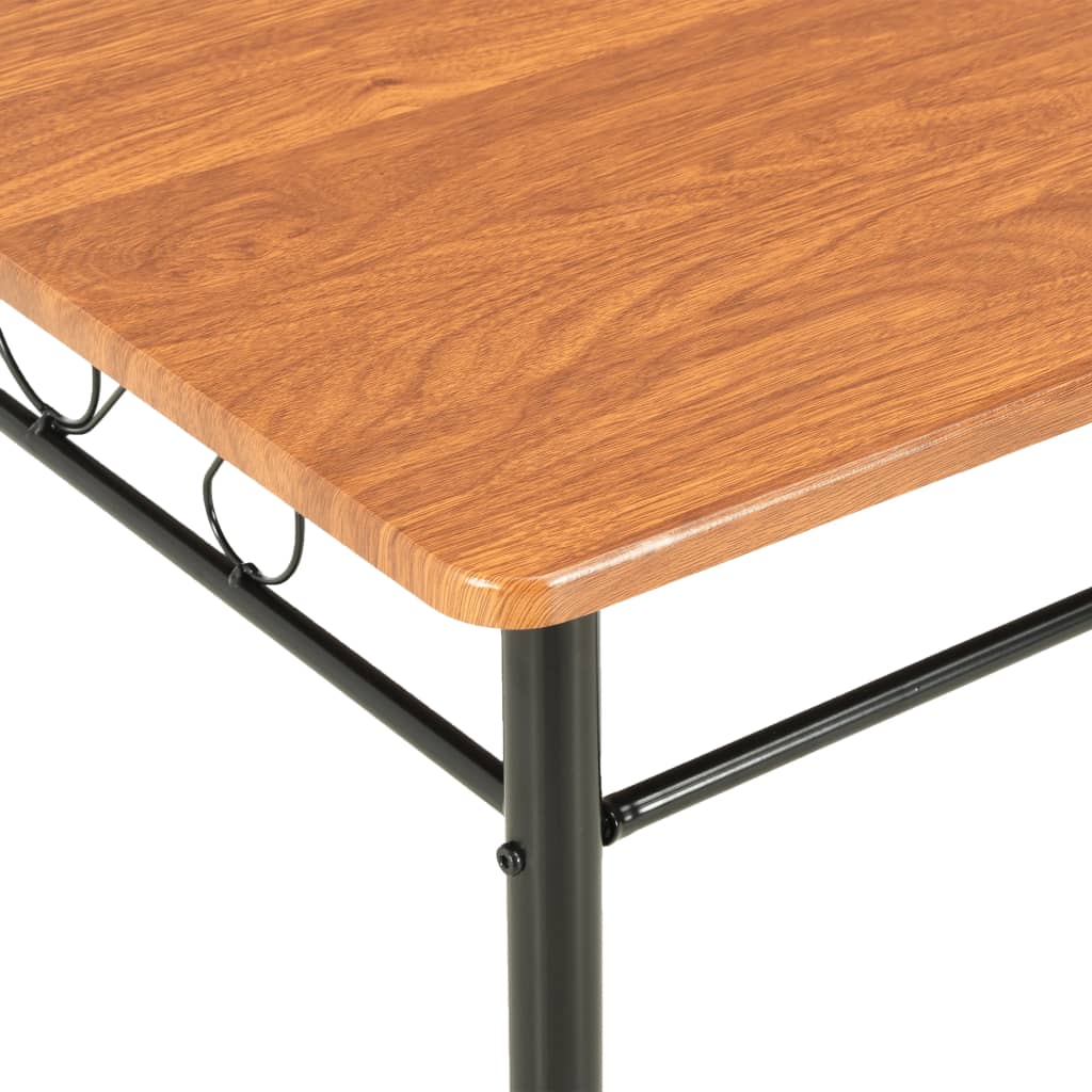 vidaXL Jídelní stůl hnědý 120 x 70 x 75 cm MDF