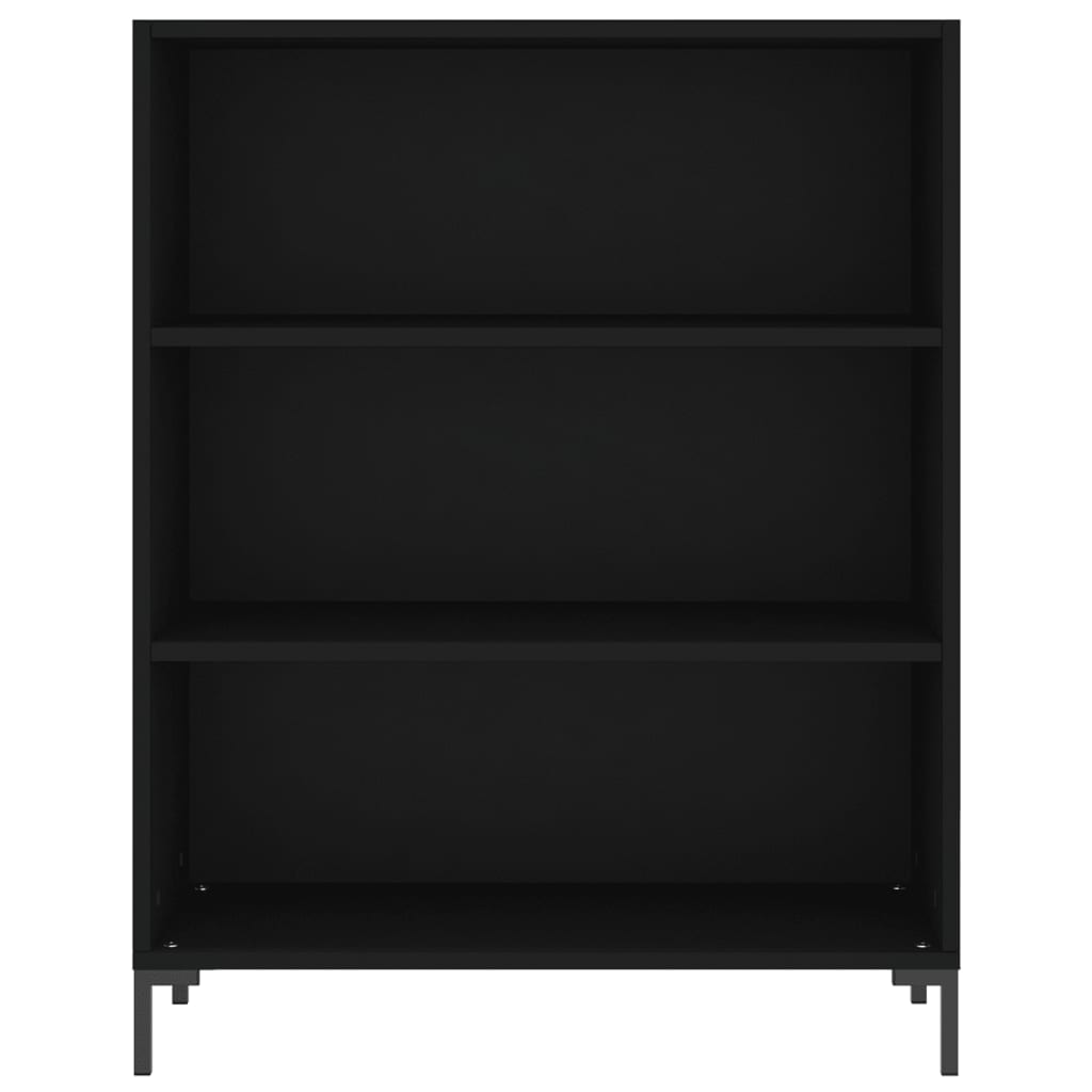 vidaXL Knihovna černá 69,5 x 32,5 x 90 cm kompozitní dřevo