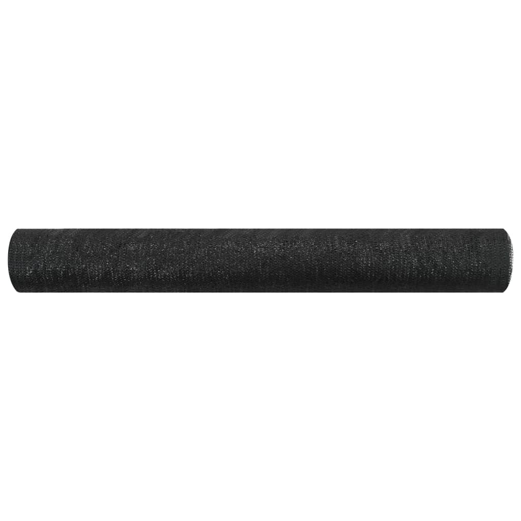 vidaXL Stínící tkanina černá 1,2 x 25 m HDPE 75 g/m²