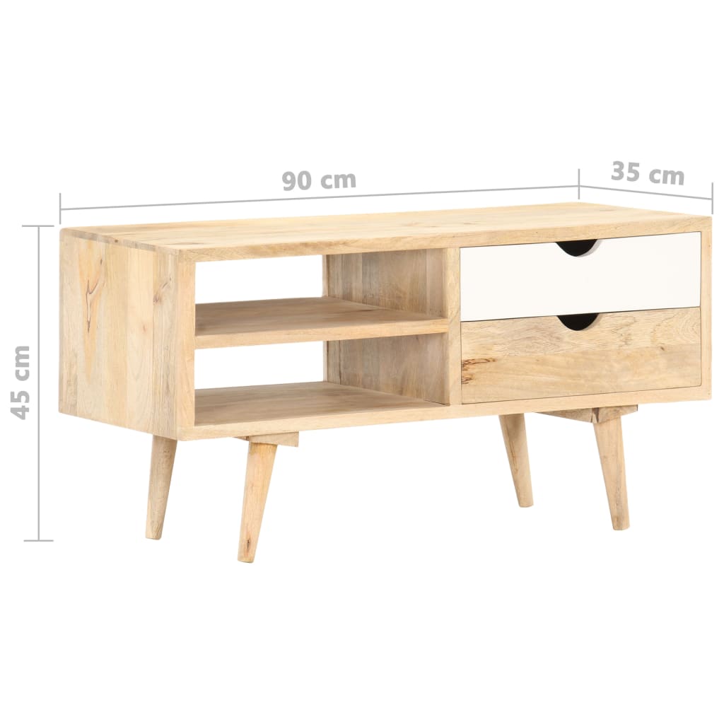 vidaXL TV stolek 90 x 35 x 45 cm masivní mangovníkové dřevo