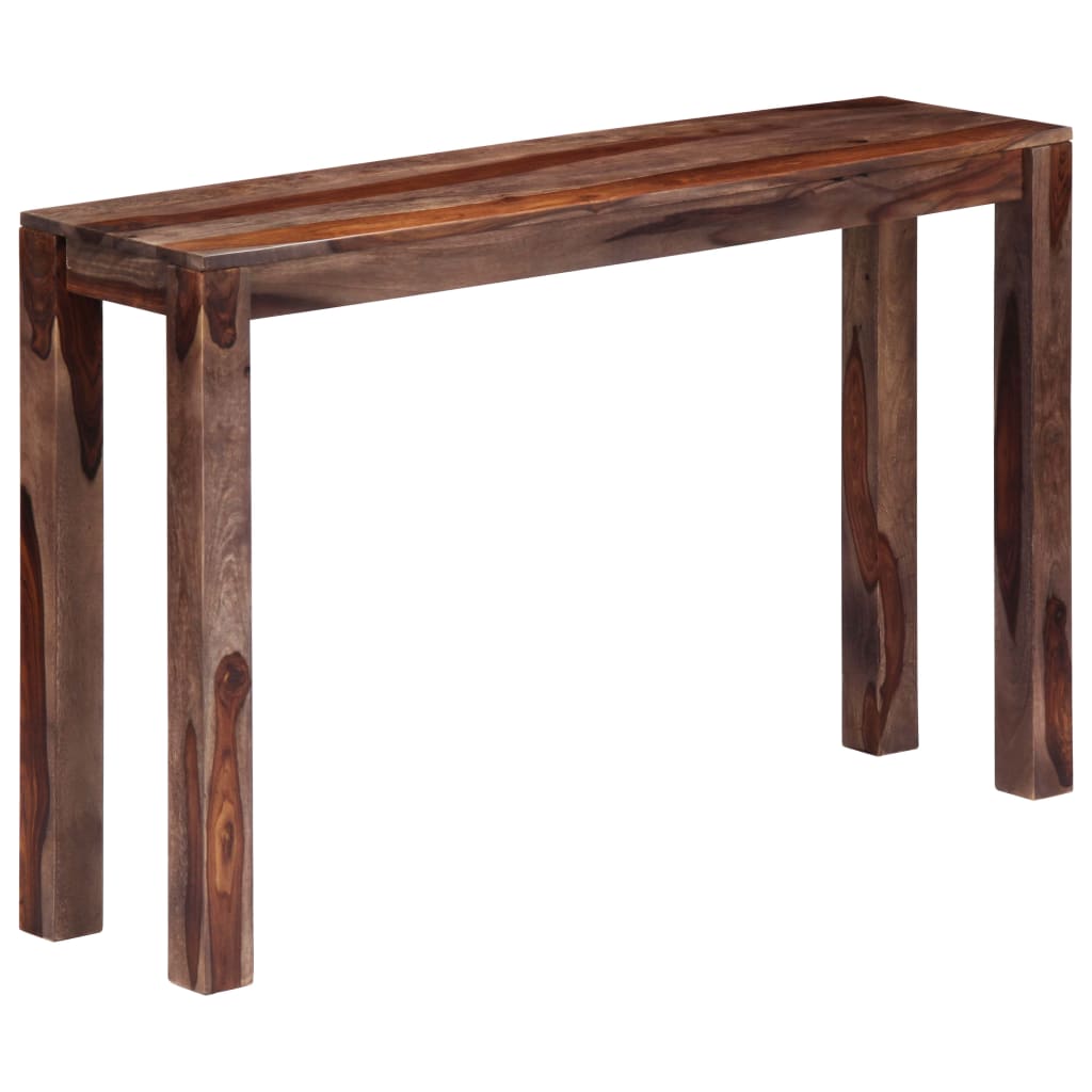 vidaXL Konzolový stolek šedý 120x30x76 cm masivní sheeshamové dřevo