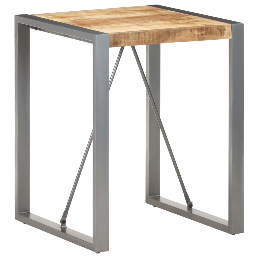 vidaXL Jídelní stůl 60 x 60 x 75 cm masivní hrubé mangovníkové dřevo