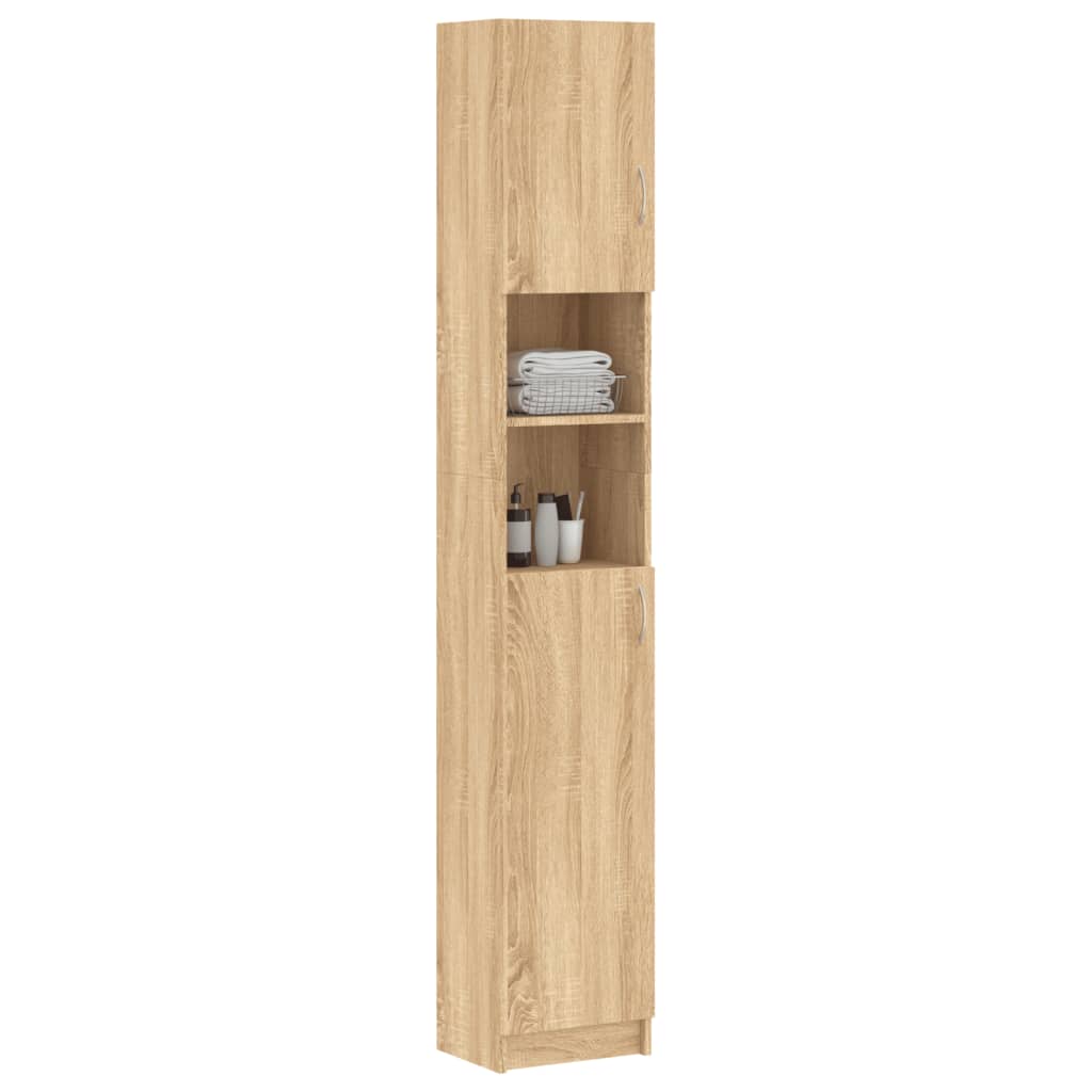 vidaXL Koupelnová skříňka dub sonoma 32 x 25,5 x 190 cm dřevotříska