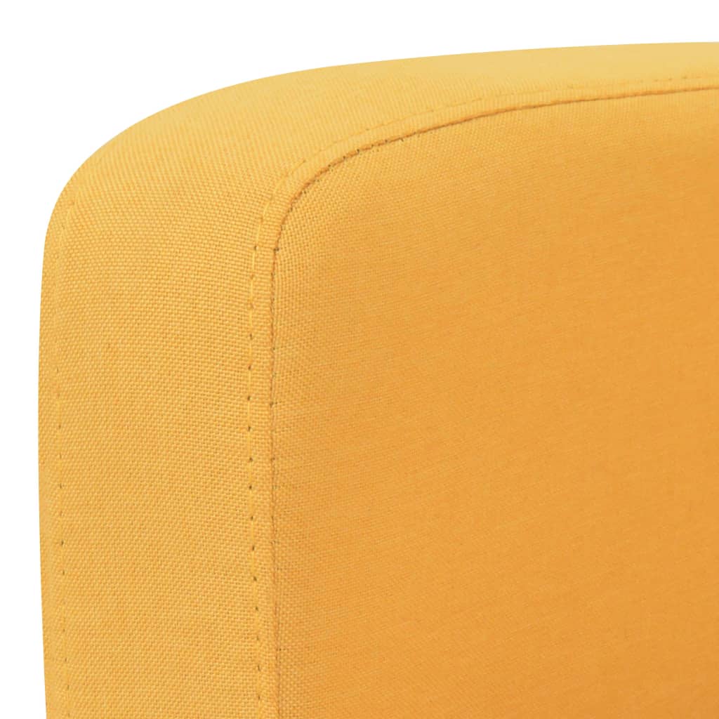 vidaXL 2dílná sedací souprava textil žlutá