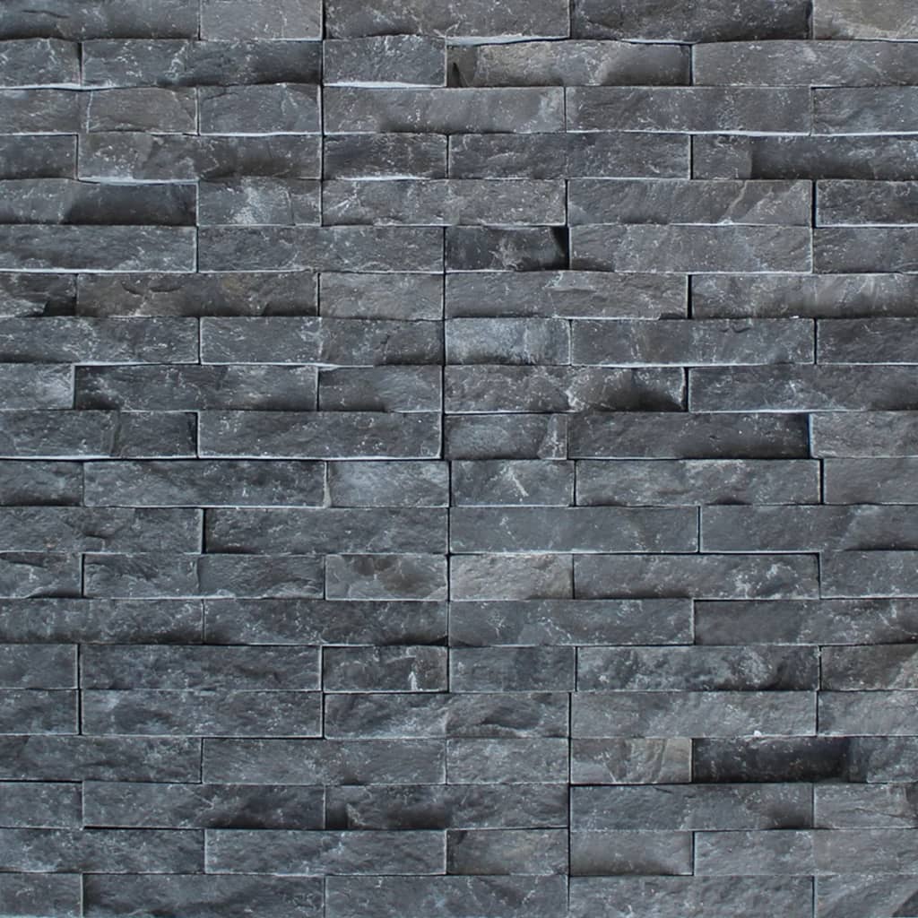 vidaXL Nástěnné obkladové panely 5 ks mramor černý 0,5 m²