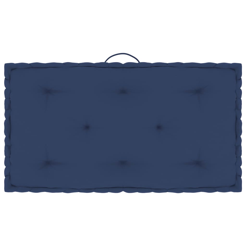 vidaXL Podušky na nábytek z palet 7 ks světle námořnické modré bavlna