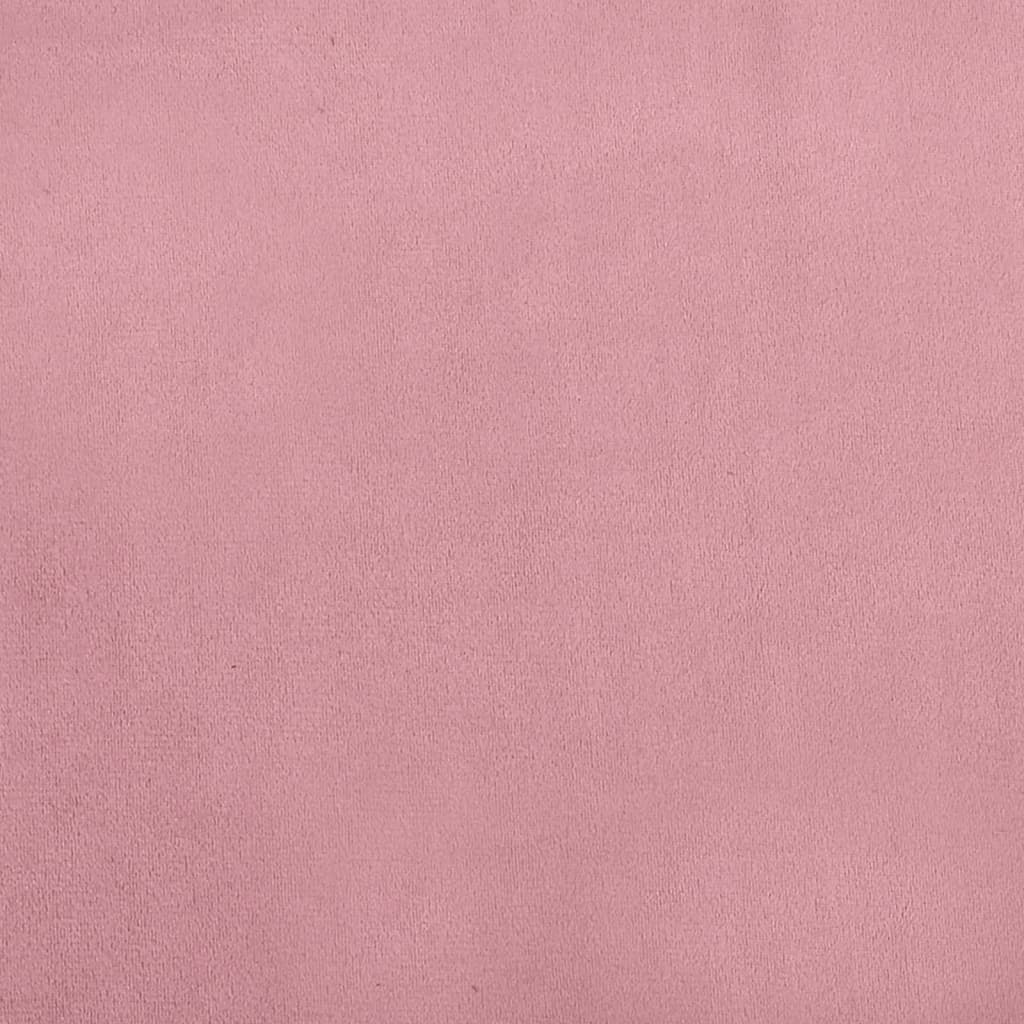 vidaXL Dětská pohovka růžová 70 x 45 x 33 cm samet