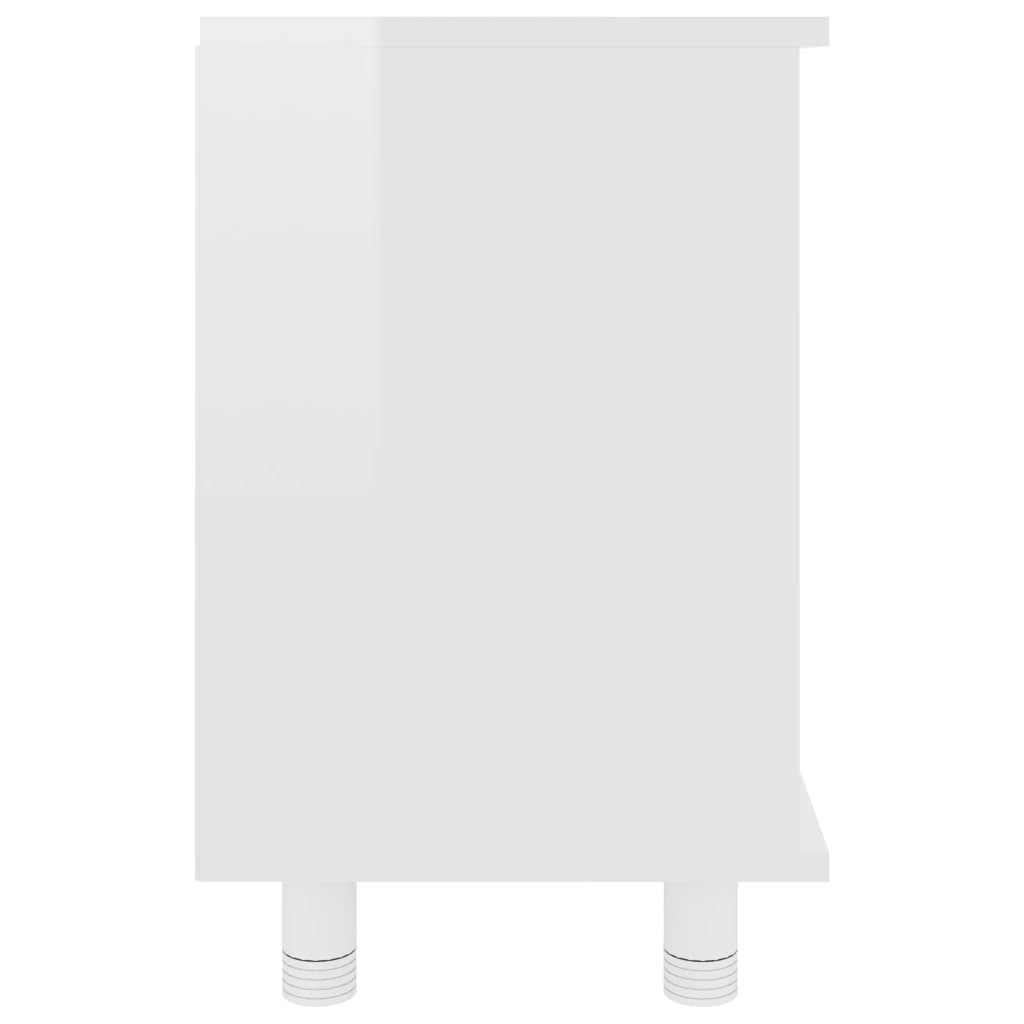 vidaXL Koupelnová skříňka bílá vysoký lesk 60x32x53,5 cm dřevotříska
