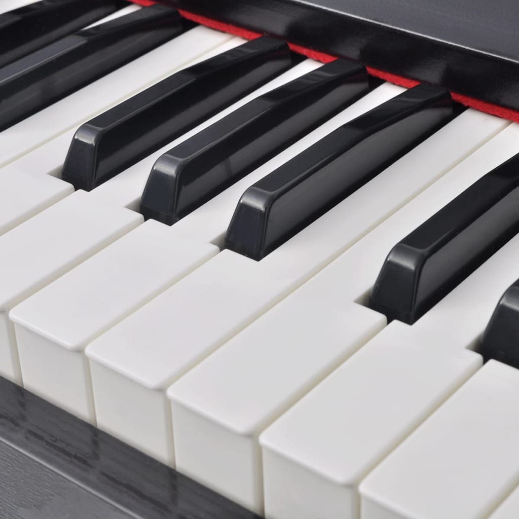 vidaXL 88klávesové digitální piano s pedály černá melaminová deska