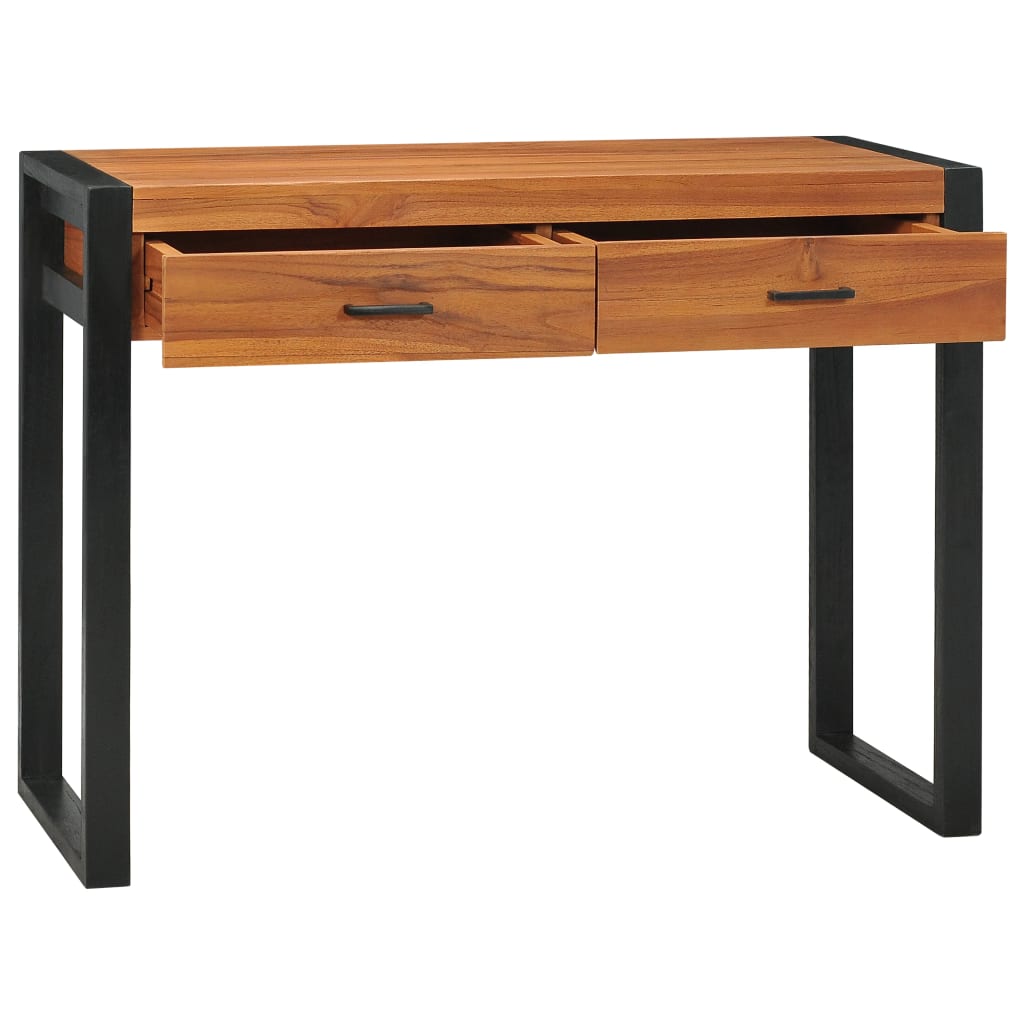 vidaXL Psací stůl se 2 zásuvkami 100 x 40 x 75 cm teakové dřevo