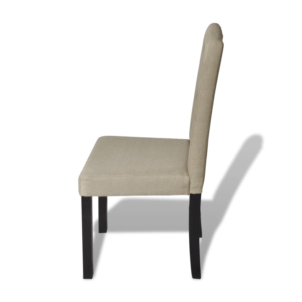 vidaXL Jídelní židle 2 ks velbloudí textil